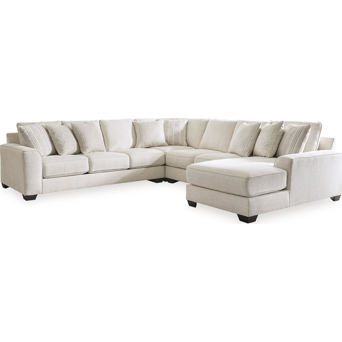 Lerenza-Exclusive 4 Piece Sectional with Chaise - Birch - Right