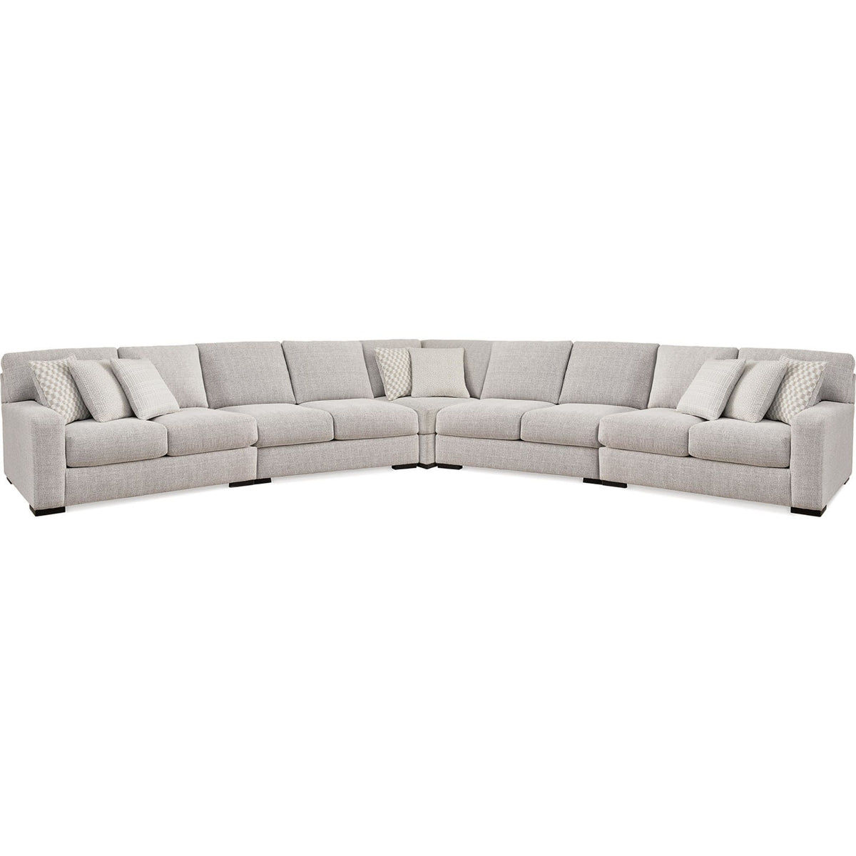 Larce-Exclusive 5 Piece Sectional - Stone - Symmetrical – Larce