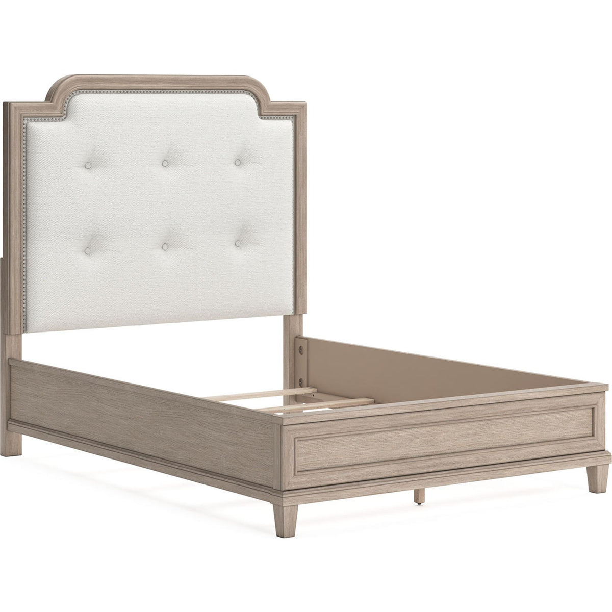 AYA　1002 MODWAY Anya Beige Full Fabric Bed MOD-5418-BEI - The Home Depot