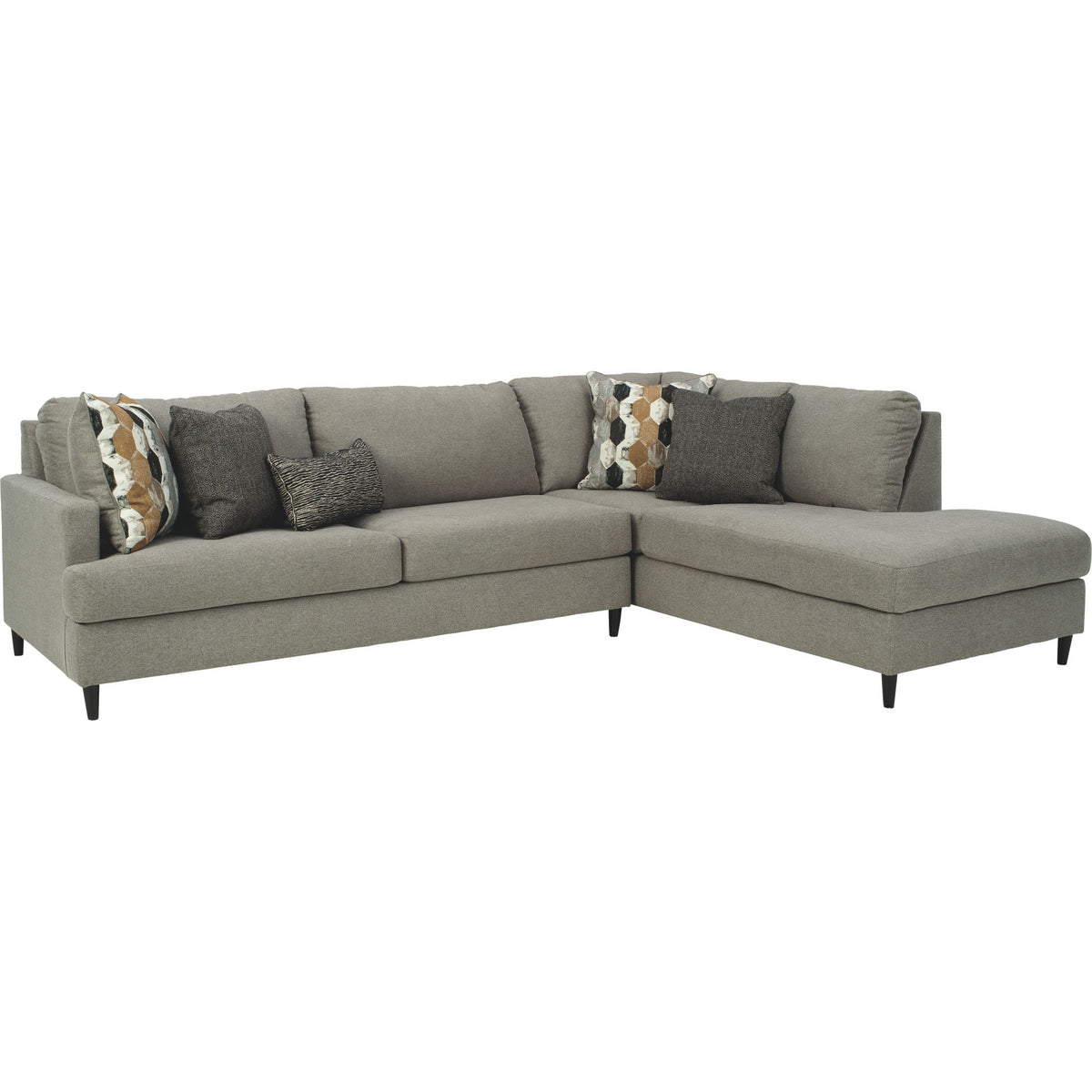 Santasia-Exclusive 2 Piece Sectional with Chaise - Granite - Right