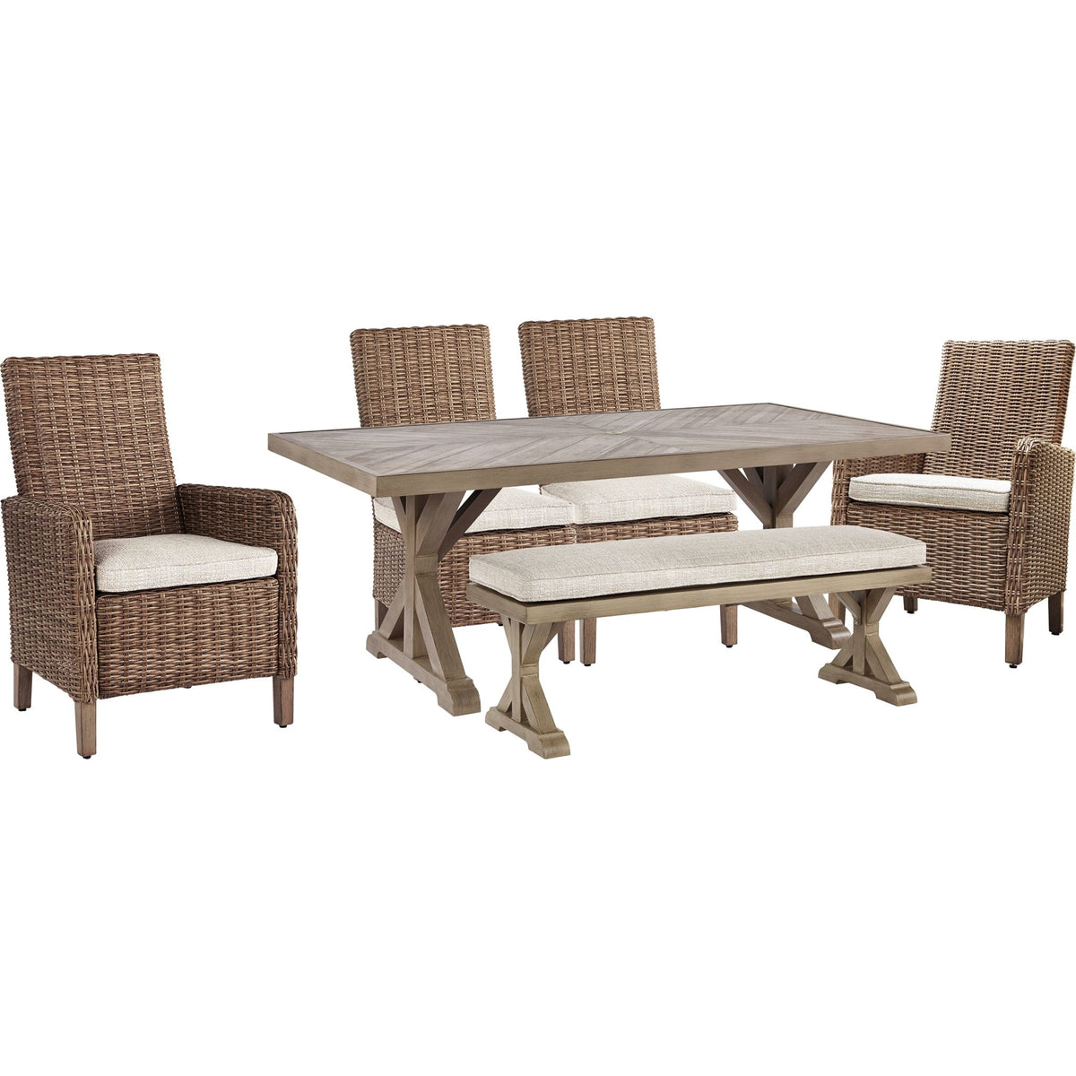 Beachcroft outdoor dining table deals and 6 chairs