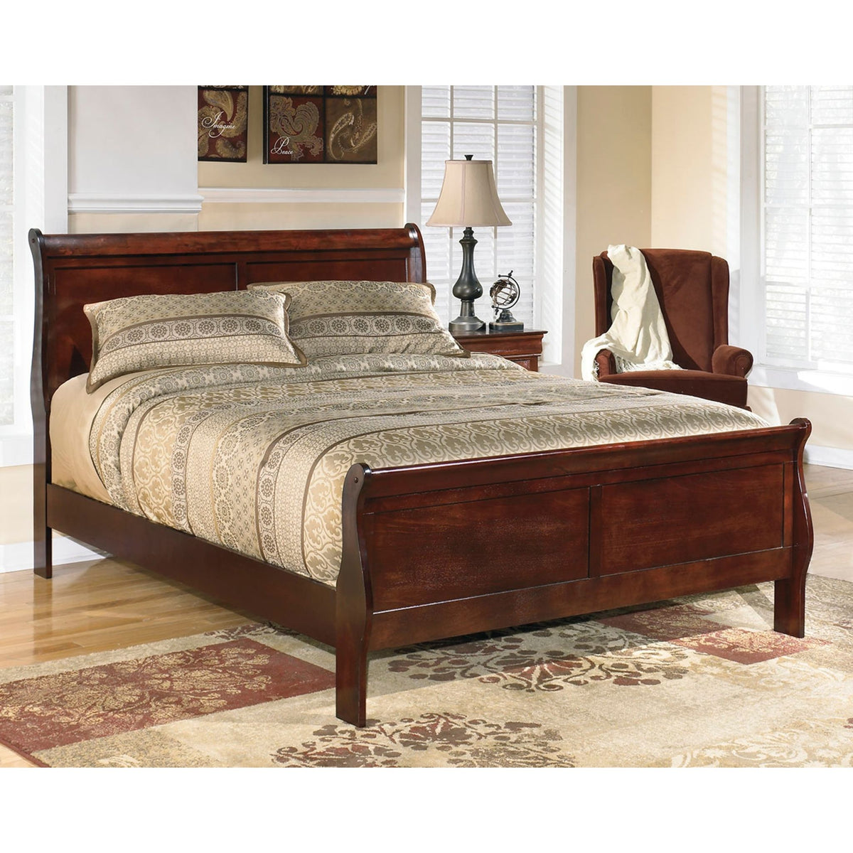 Ashley furniture king size deals bed frame