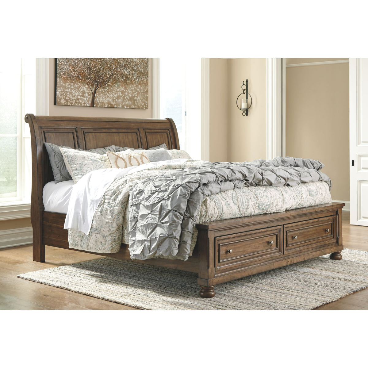 Flynnter sleigh deals bedroom set